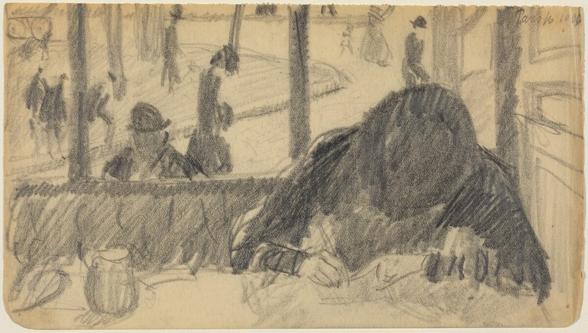 Paris Scene by Max Beckmann