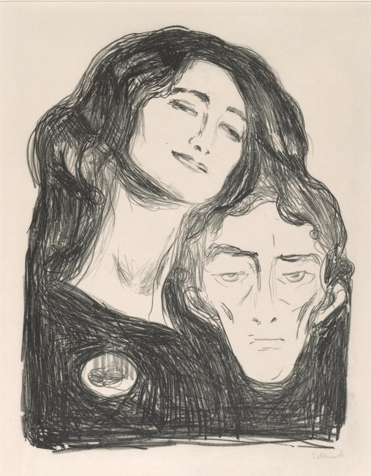 Salome (Self-Portait with Eva Mudocci) by Edvard Munch