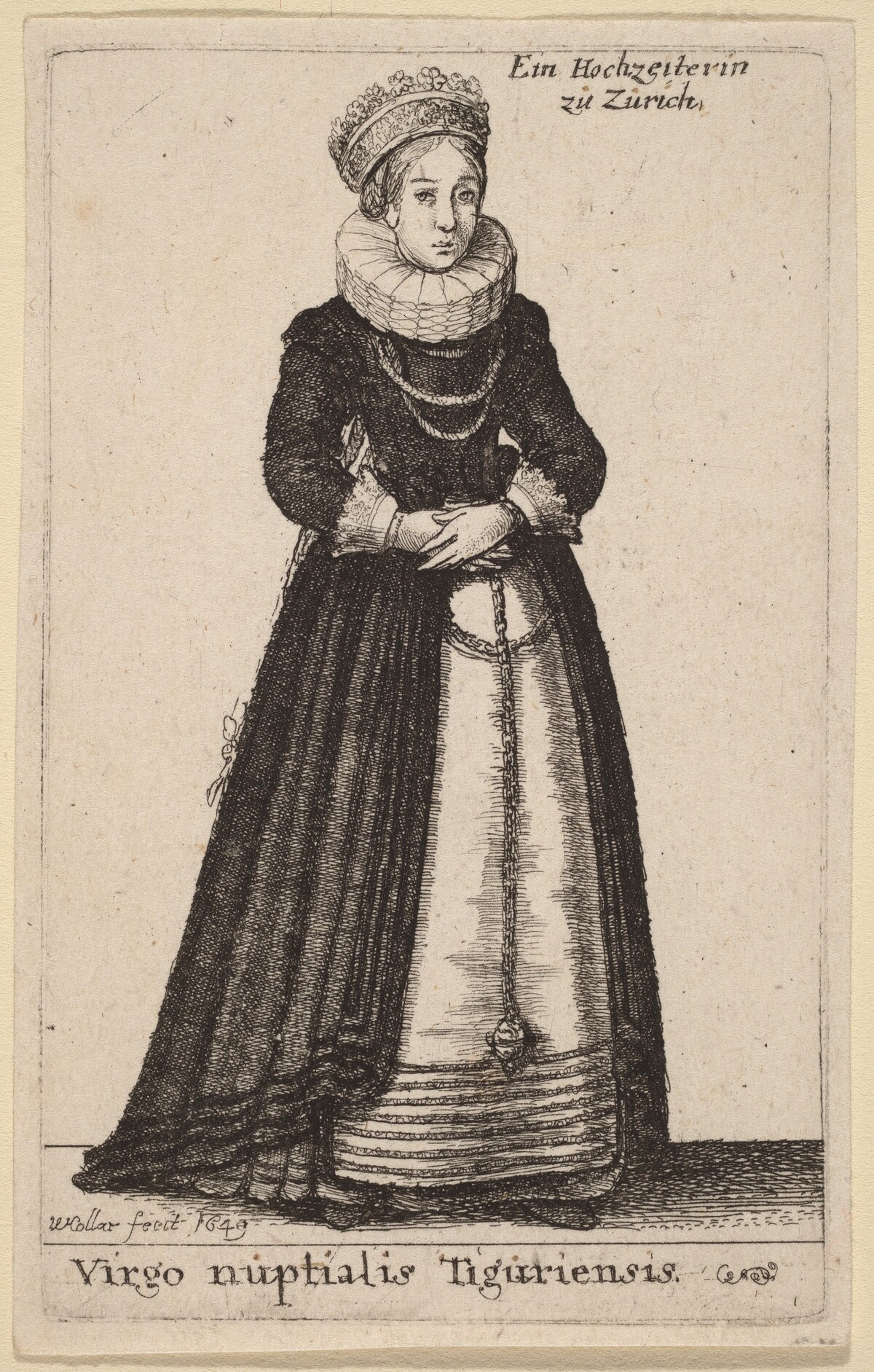 Virgo Nuptialis Tiguriensis by Wenceslaus Hollar
