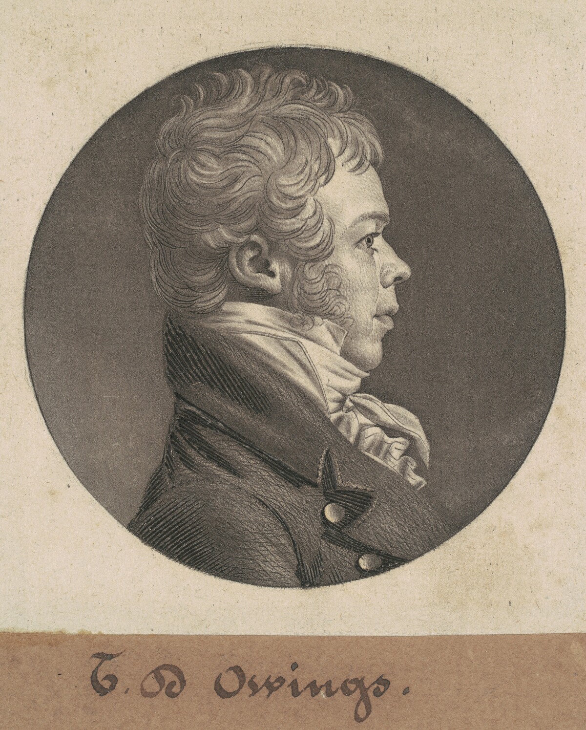 Thomas Deye Owings by Charles B. J. Févret de Saint-Mémin
