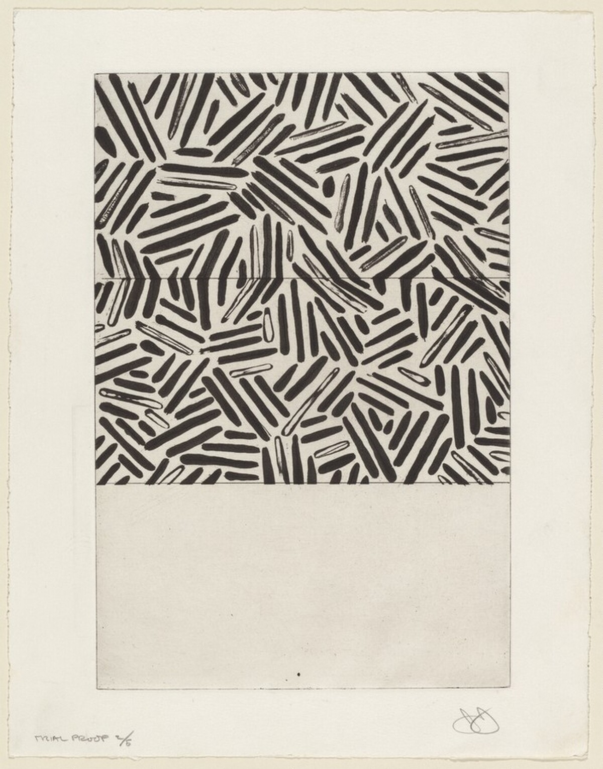 Corpse and Mirror [trial proof 2] by Jasper Johns