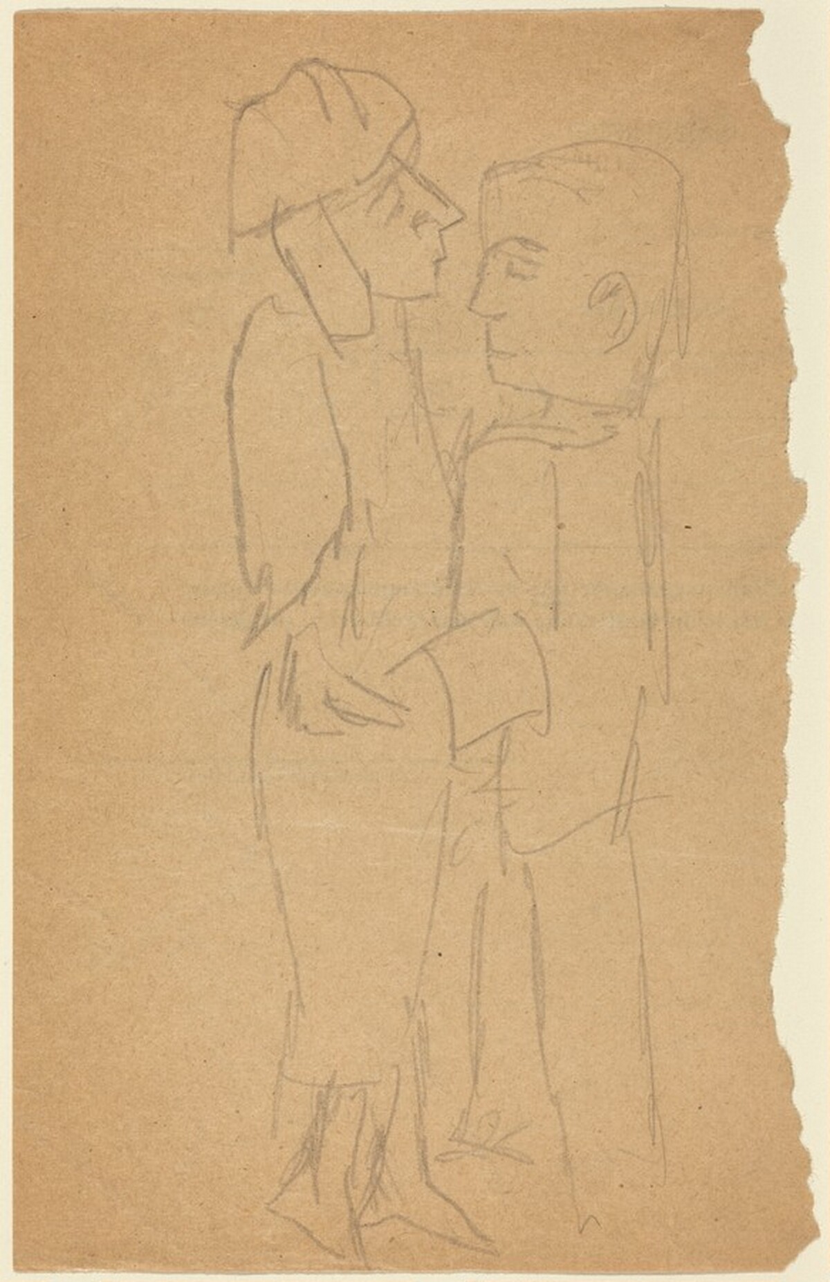 Tanzendes Paar (Couple Dancing) by Max Beckmann