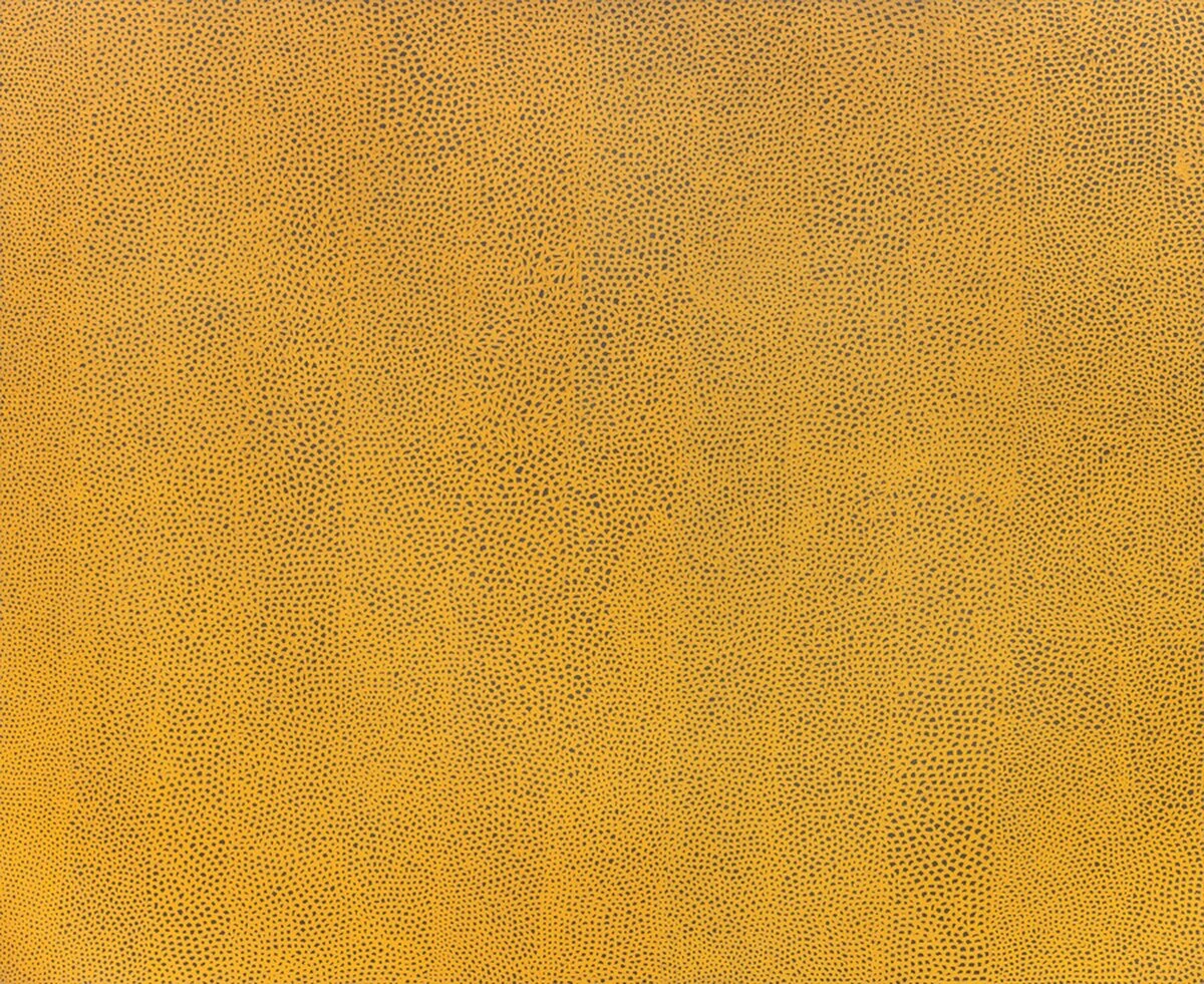 Infinity Nets Yellow by Yayoi Kusama