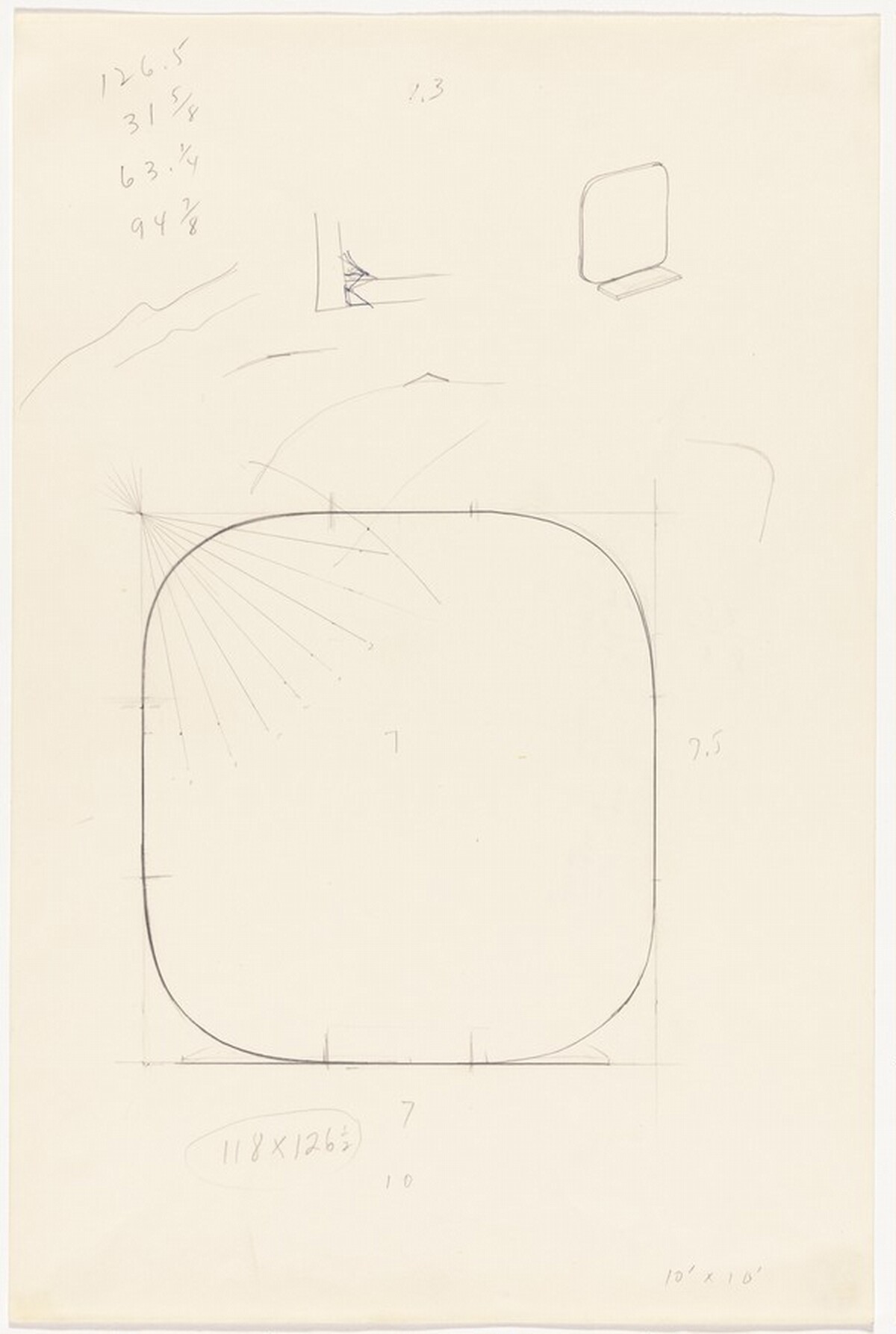 Study for Stele II by Ellsworth Kelly