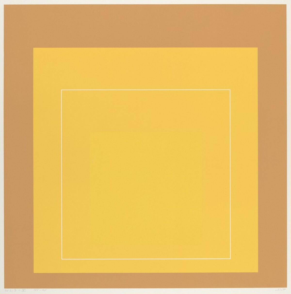 WLS X from White Line Squares (Series II) by Josef Albers