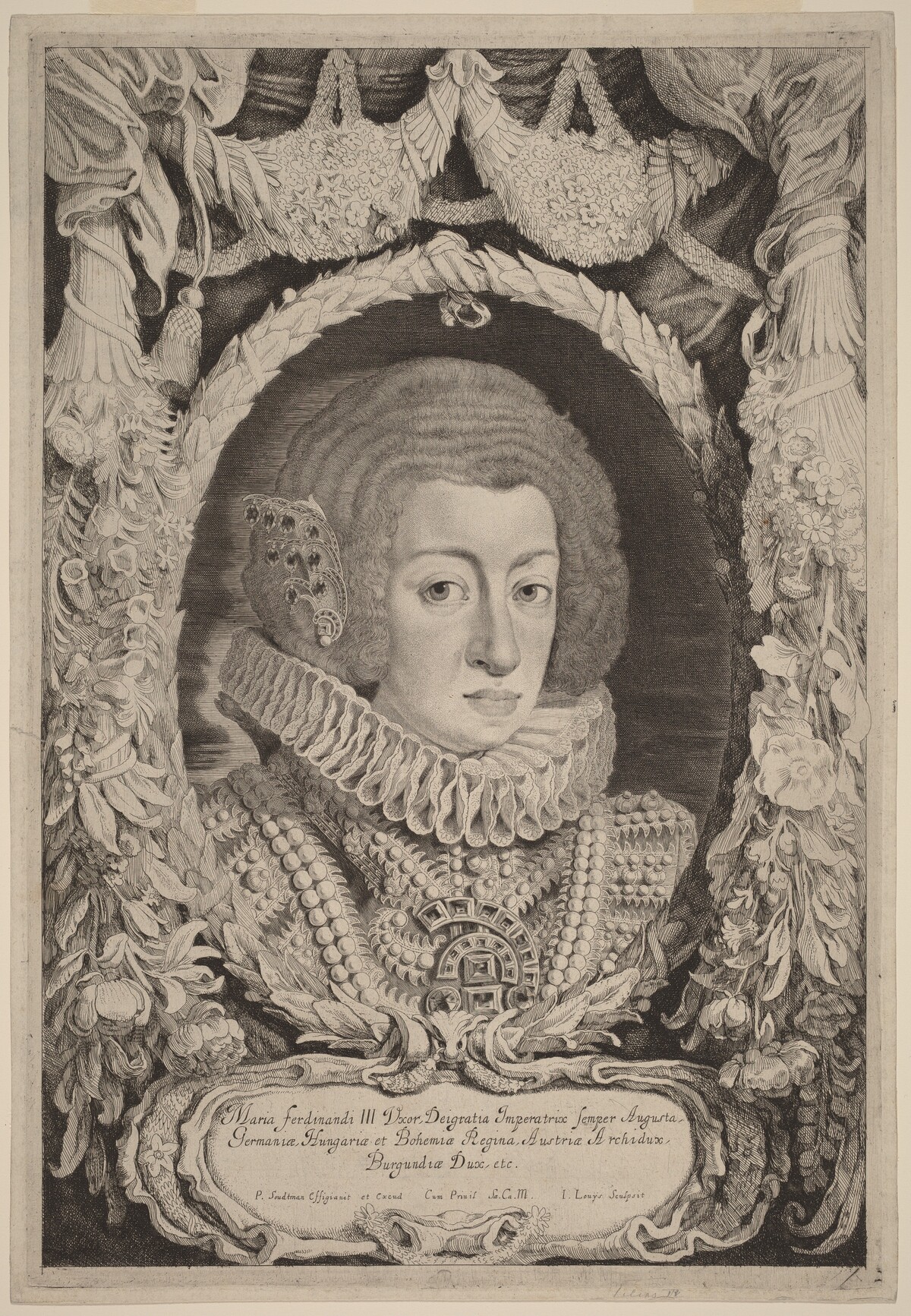 Maria Anna of Spain by Jacob Louis after Pieter Claesz Soutman