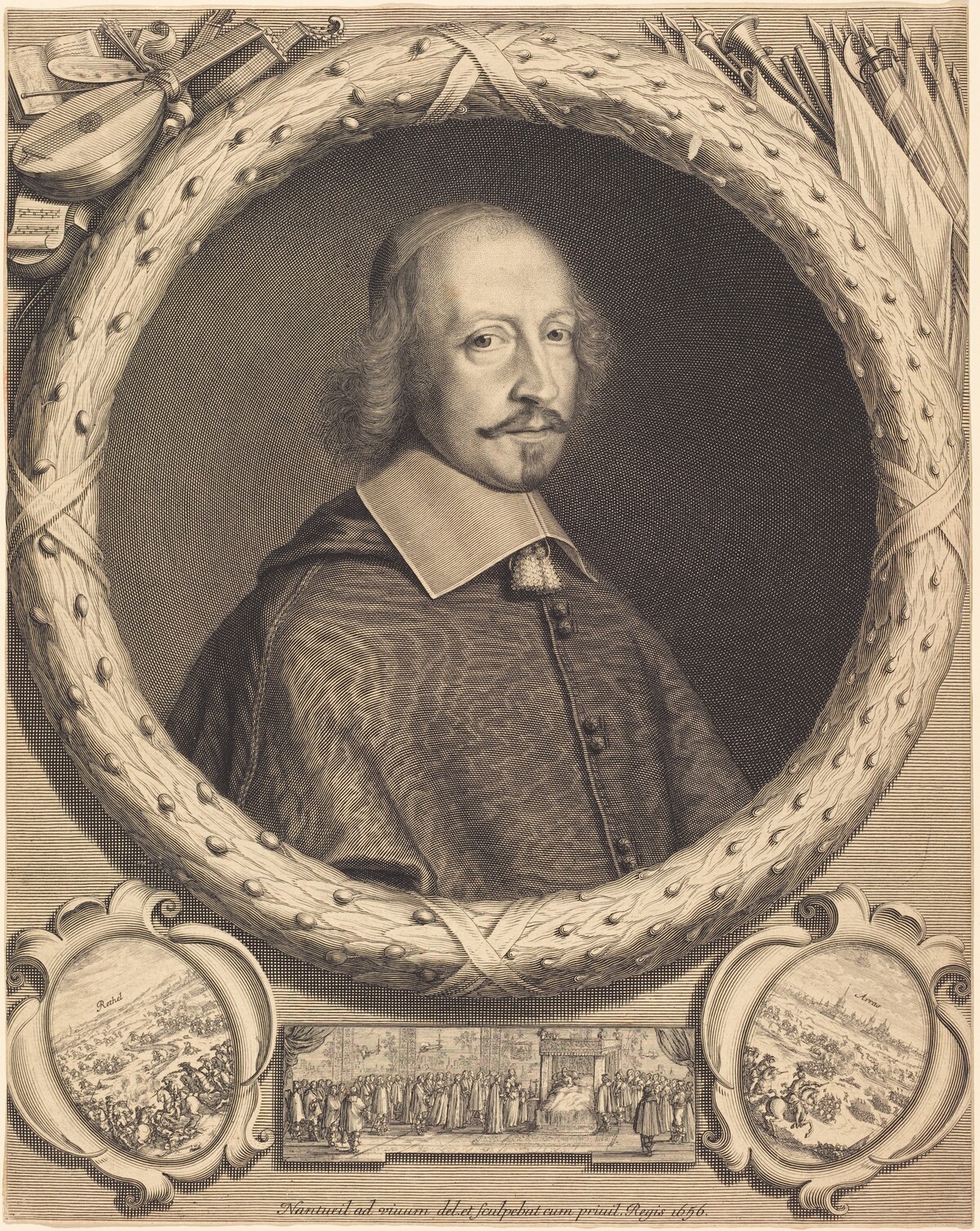 Cardinal Jules Mazarin by Robert Nanteuil and Israël Silvestre