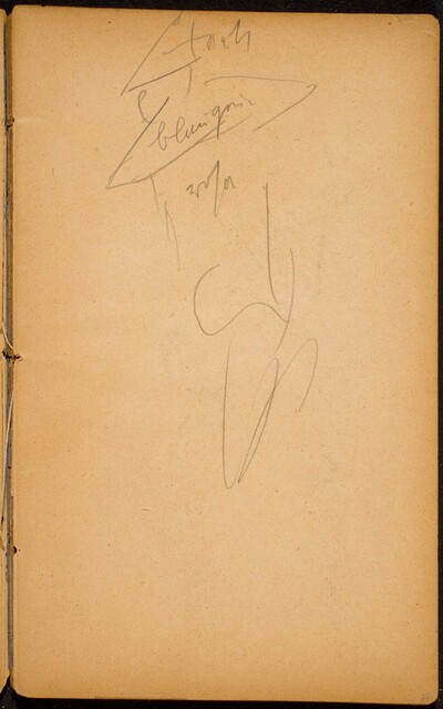 begonnene Figurenskizze (Initial Sketch of a Figure) [p. 21]