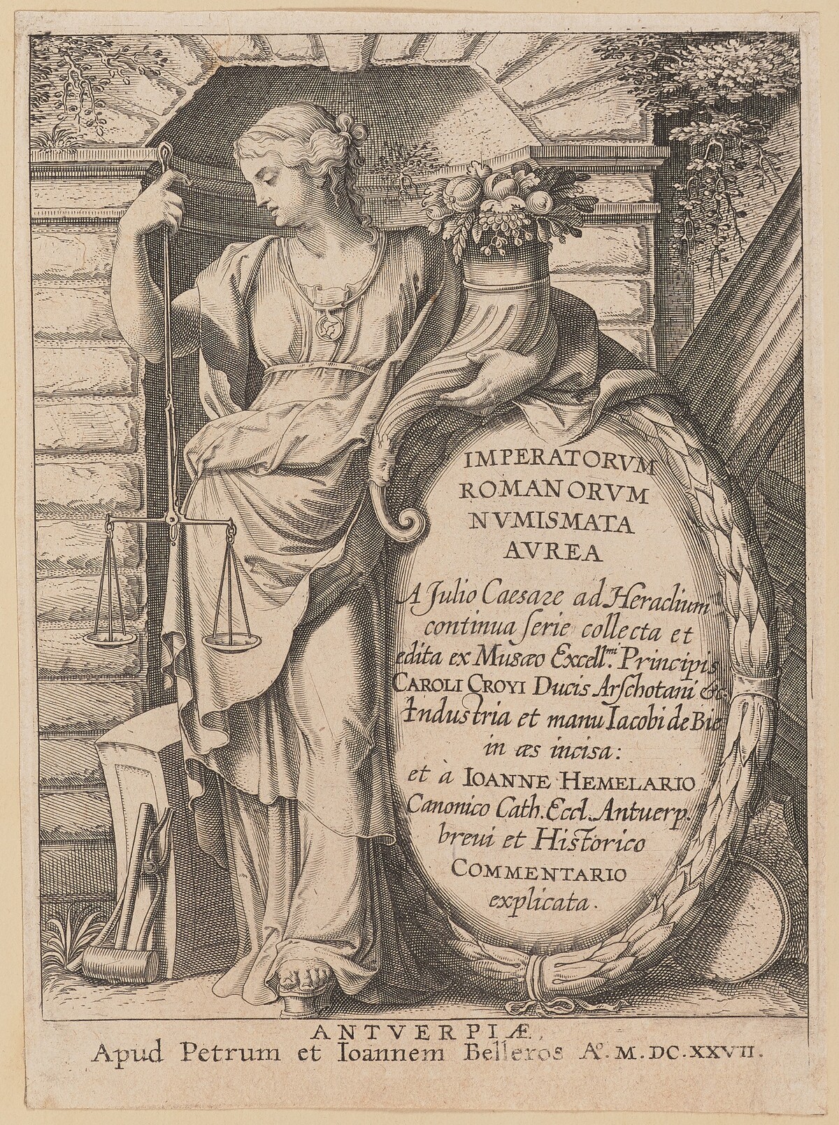 Title Page for Imperatorvm Romanorvm Nvmismata Avrea by Netherlandish 17th Century after Sir Peter Paul Rubens
