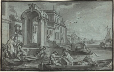 Venetian Fantasy with an Ornamental Arch