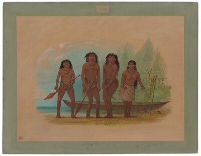 Four Fuegian Indians