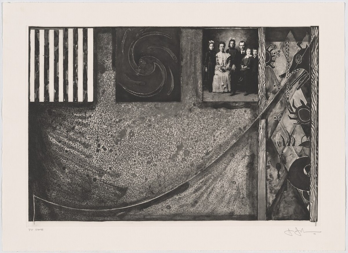 Untitled [state proof of 7th state] by Jasper Johns