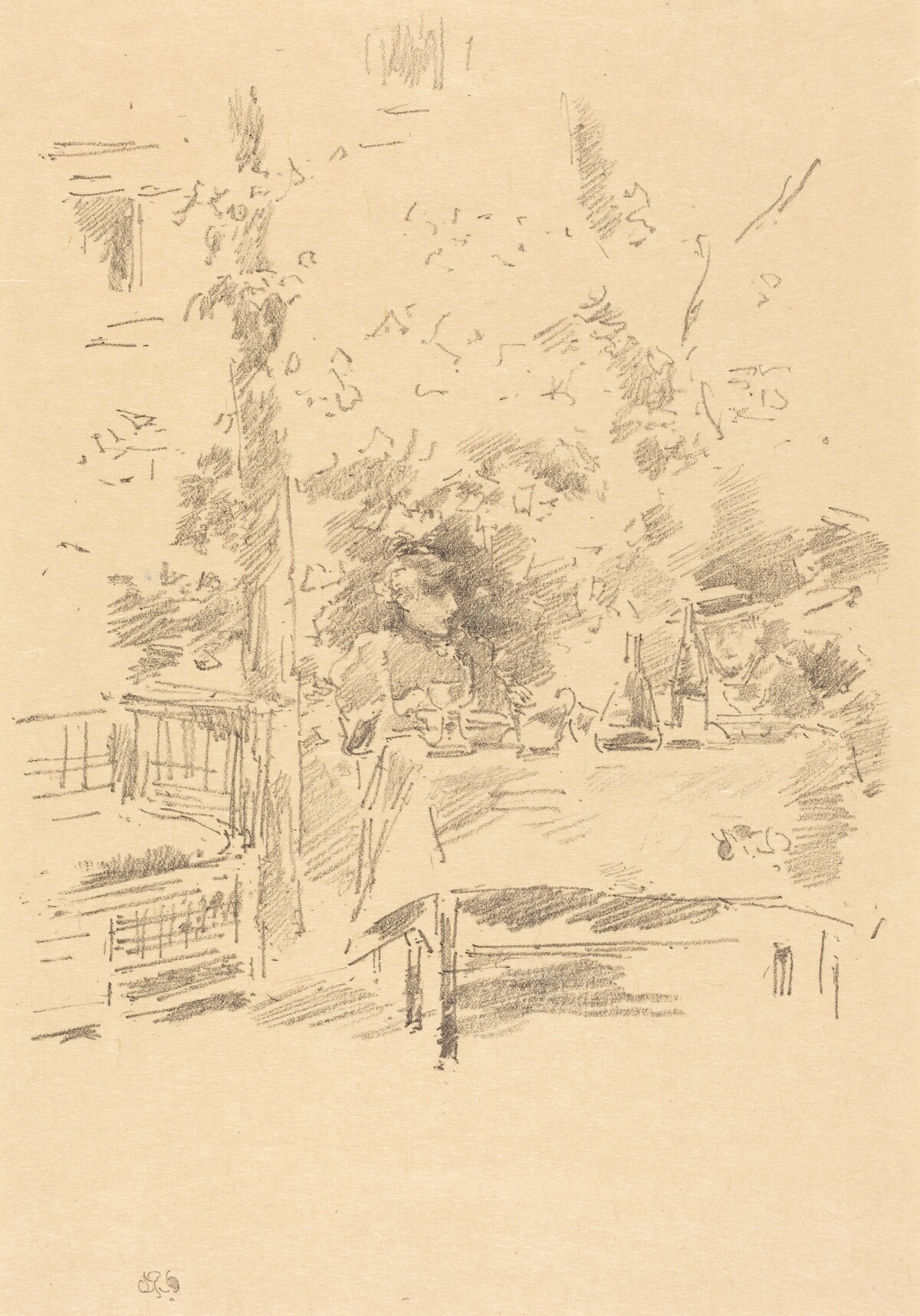 Tête-à-tête in the Garden by James McNeill Whistler