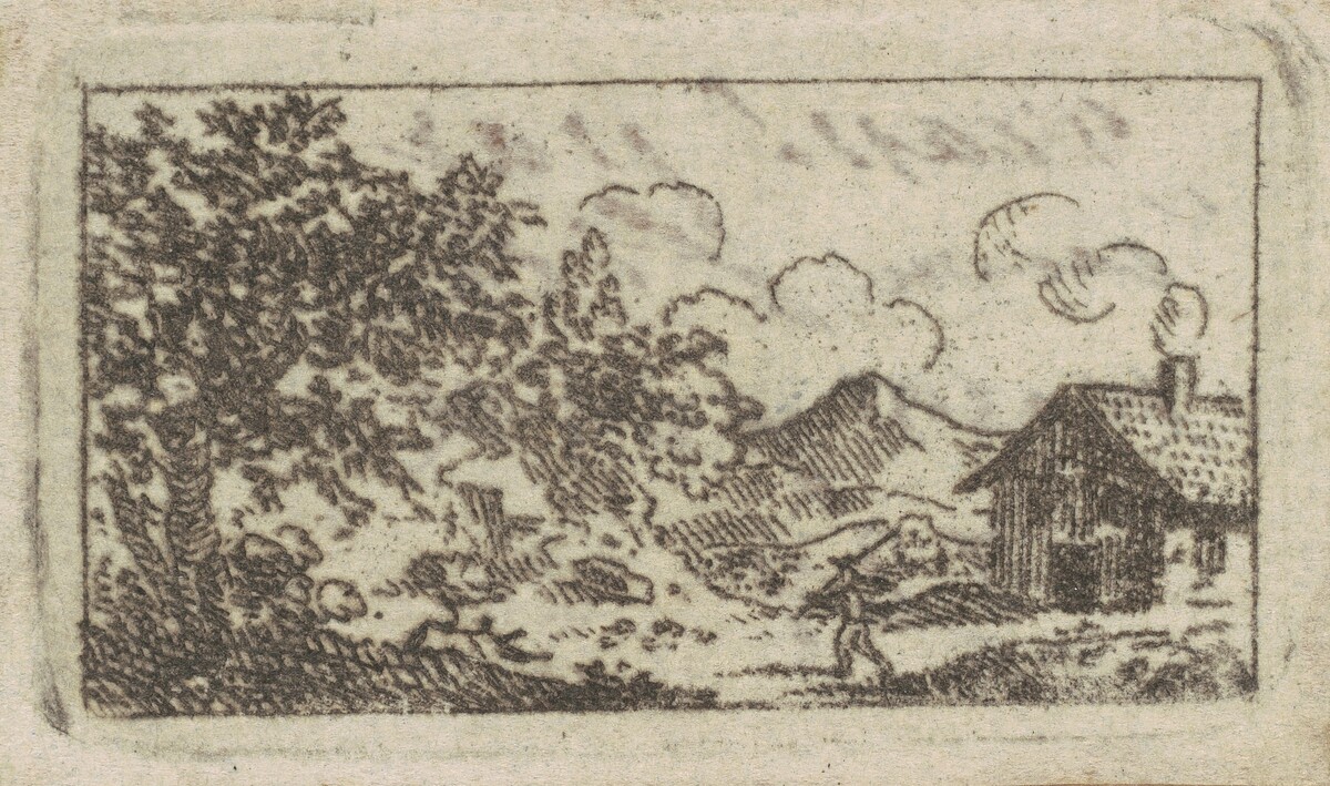 Landscape with House by Charles B. J. Févret de Saint-Mémin