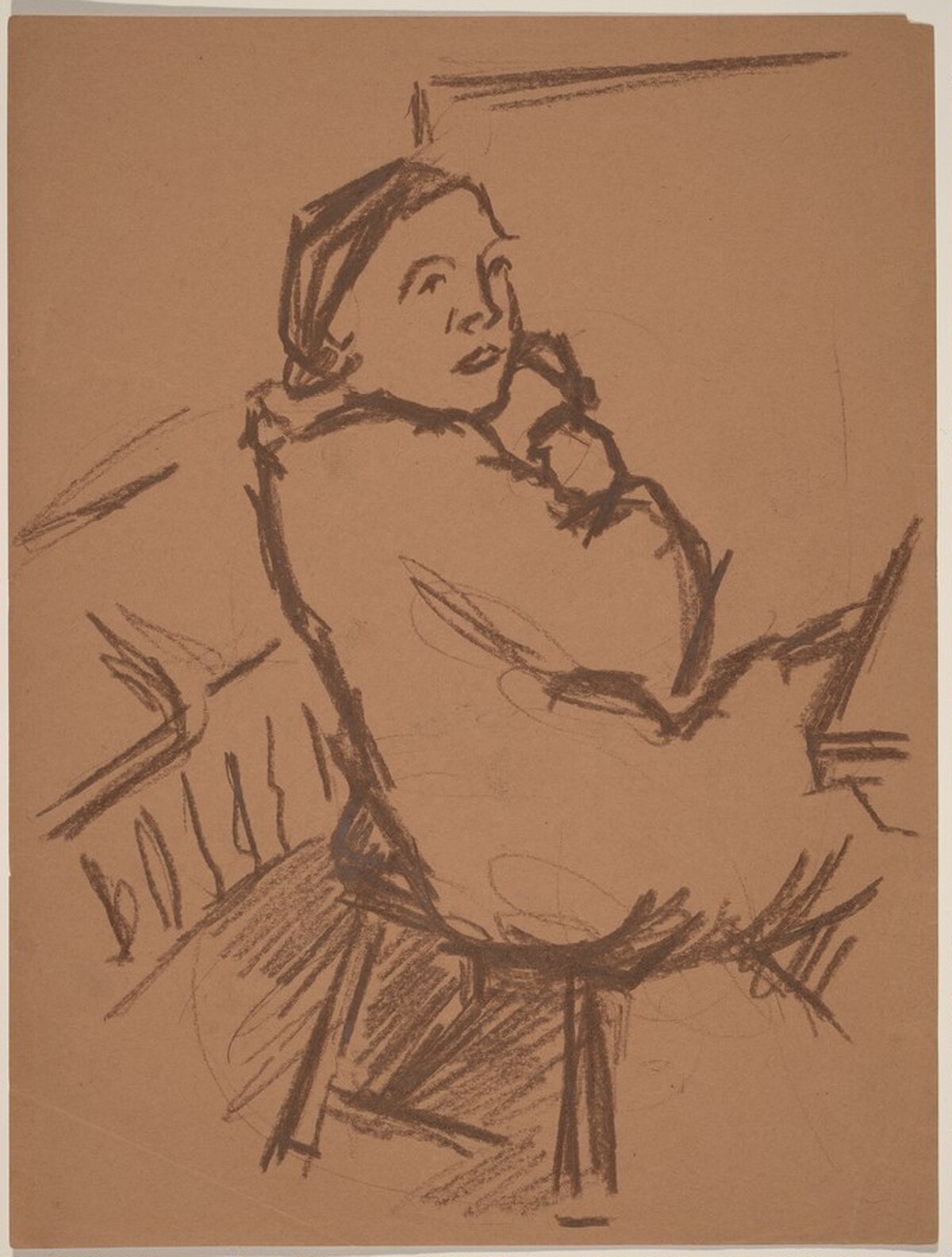 Seated Woman Looking Right by Mark Rothko