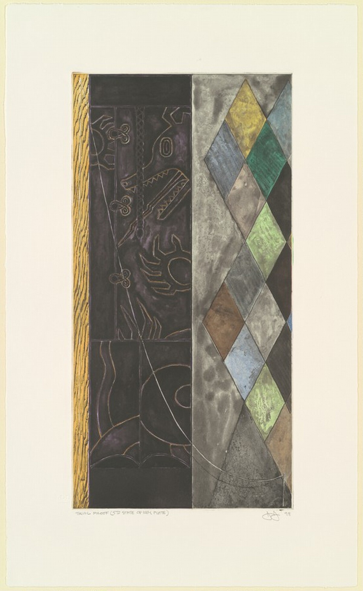 Untitled [trial proof] by Jasper Johns