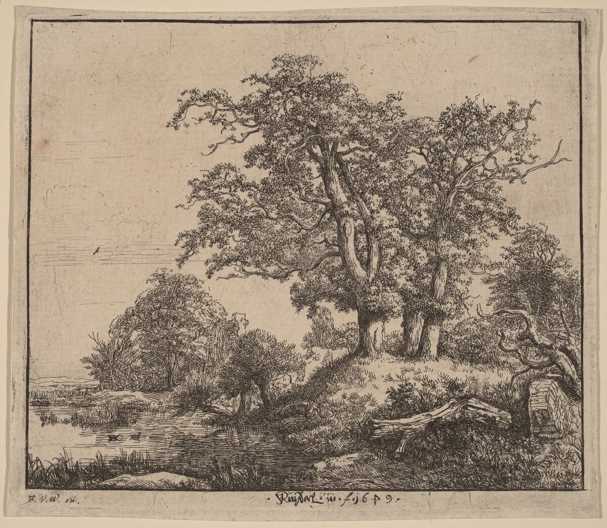 The Three Oaks by Jacob van Ruisdael