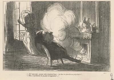 Ah! ... Comme cette cheminé fume ...