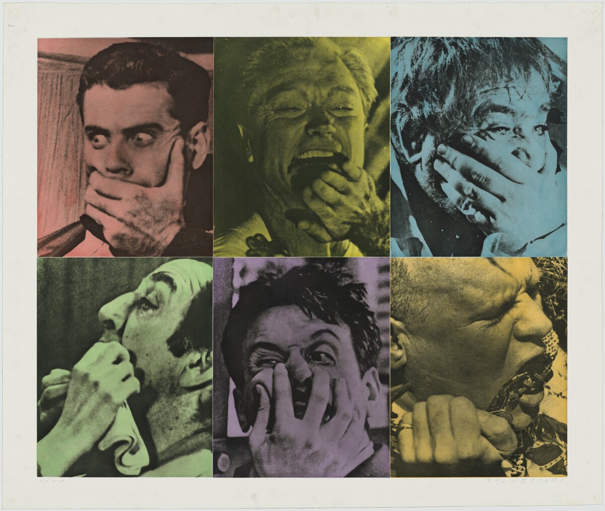 Six Colorful Gags (Male) by John Baldessari