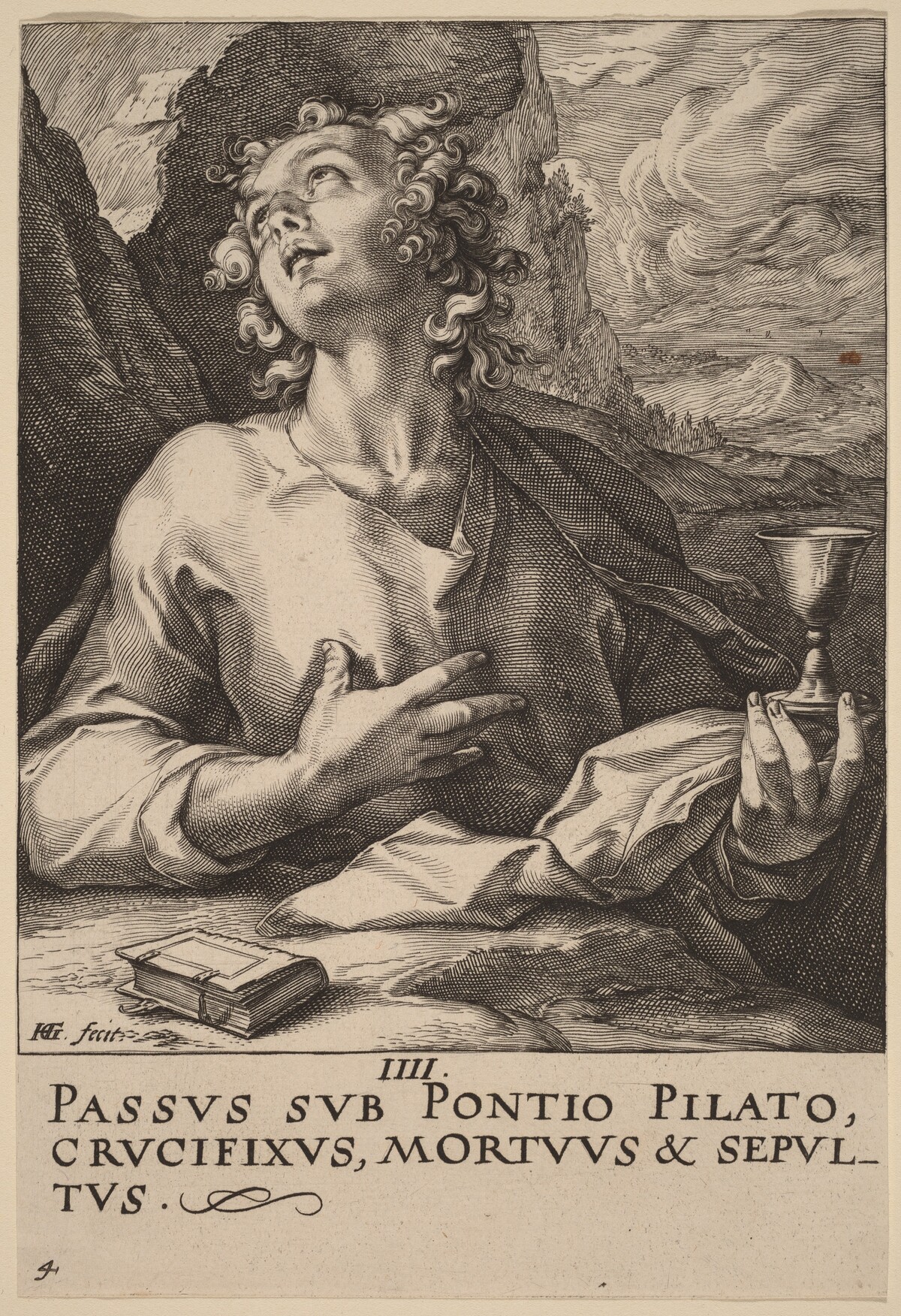 Saint John by Hendrik Goltzius