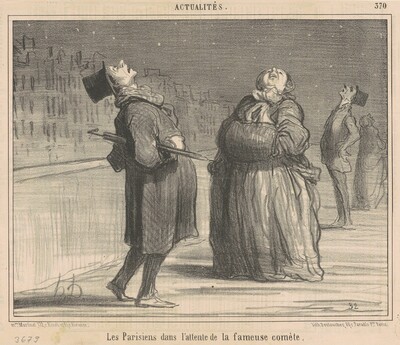 La parisiens dans l'attente de la ...comète