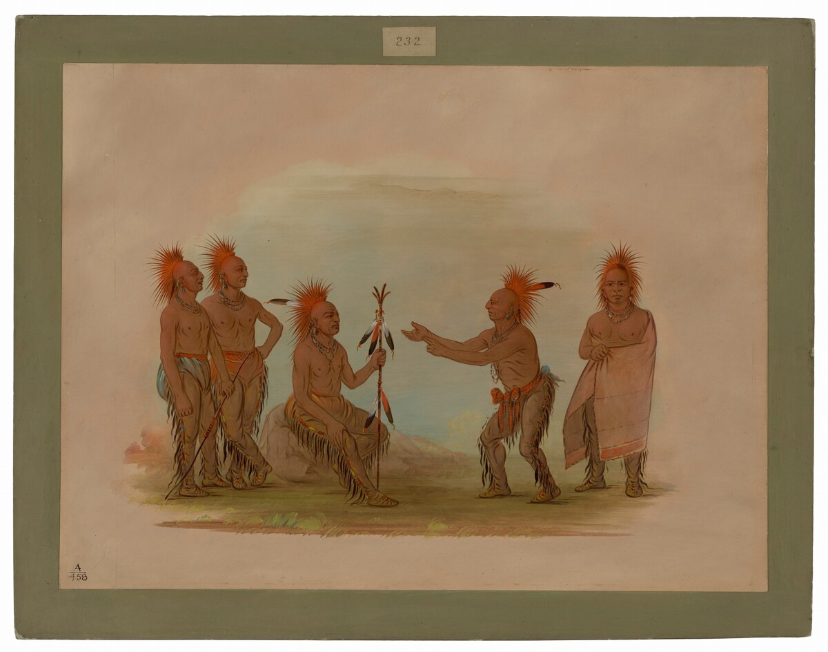 Black Hawk and the Prophet - Saukie by George Catlin