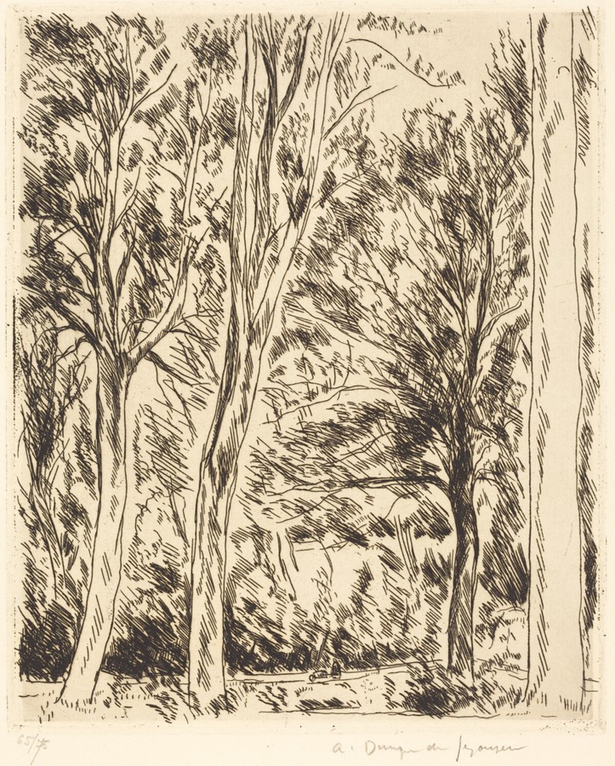 Forest at Chaville (Bois de Chaville) by André Dunoyer de Segonzac