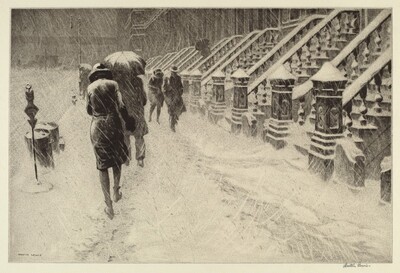 Stoops in Snow