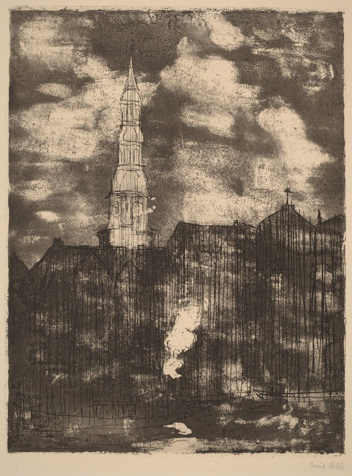 Hamburg, Saint Catherine's Church by Emil Nolde