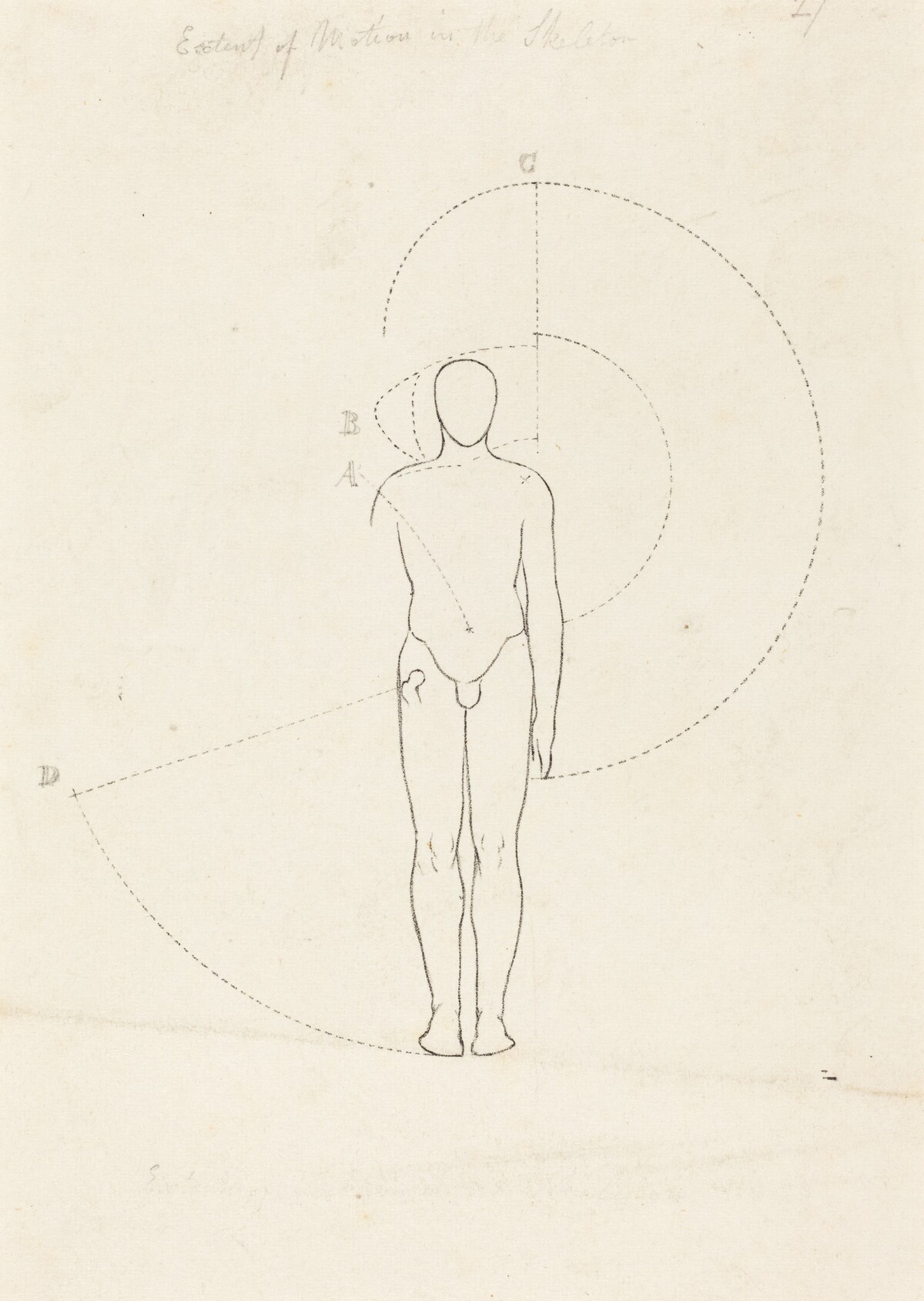 Extent of Motion, One Figure by George Scharf after John Flaxman