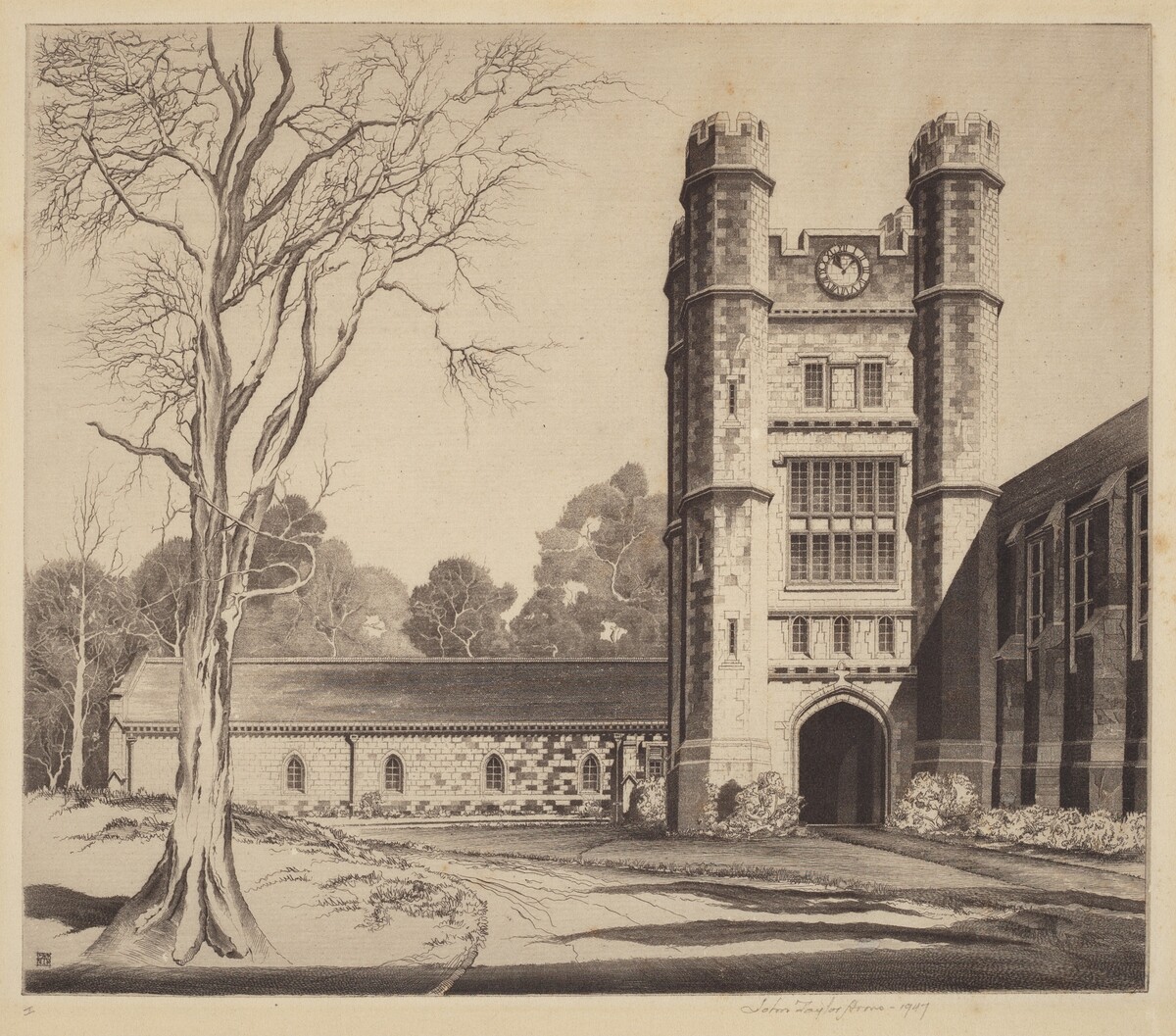 The Herbert Lowell Dillon Gymnasium, Princeton, NJ by John Taylor Arms