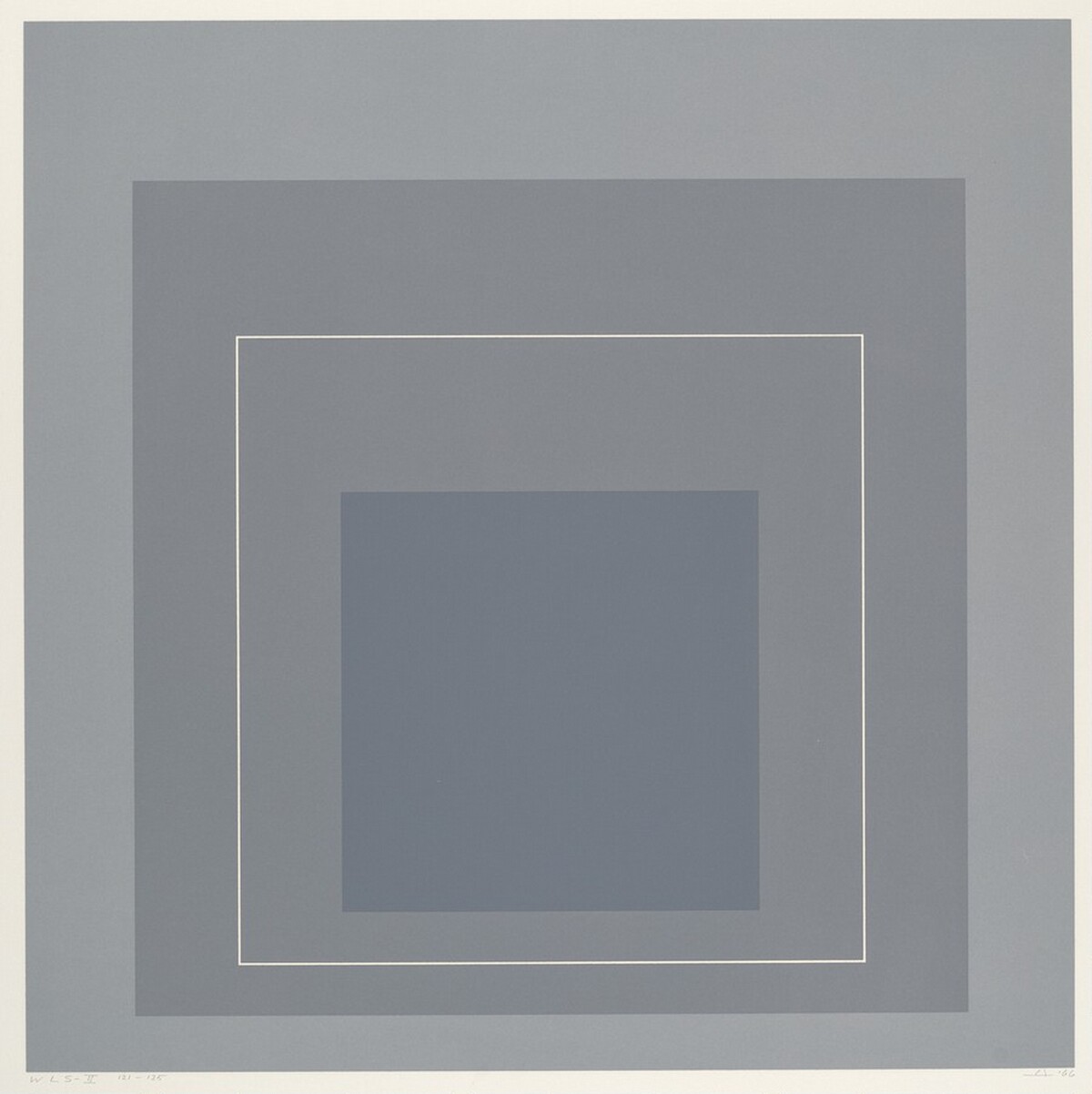 WLS II from White Line Squares (Series I) by Josef Albers