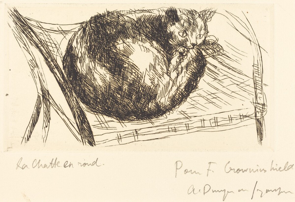 La chatte en rond by André Dunoyer de Segonzac