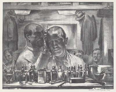 Untitled (Self Portrait at the Barber Shop)