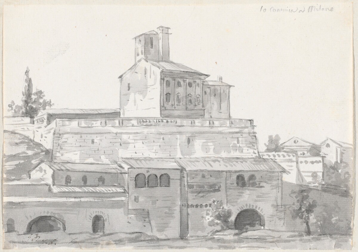 The Canonica of Sant'Ambrogio, Milan by Jacques-Louis David