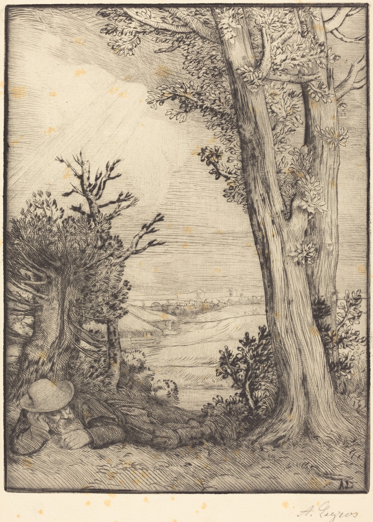 Siesta in the Country (Sieste dans la capagne) by Alphonse Legros
