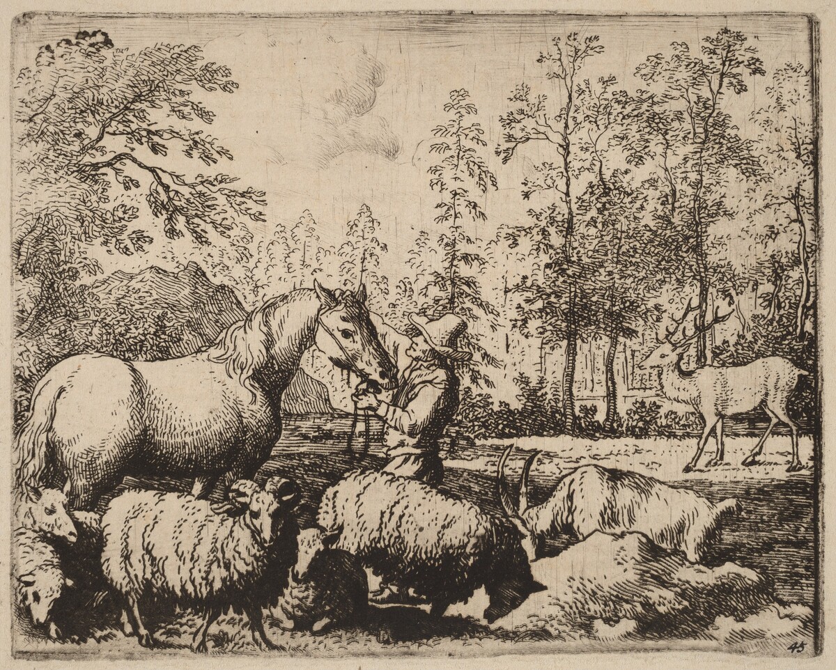The Horse and the Stag by Allart van Everdingen