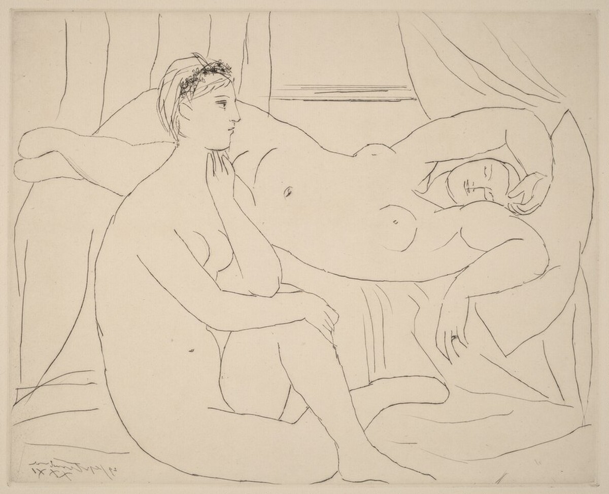 Two Nudes at Rest (Femmes se reposant) by Pablo Picasso