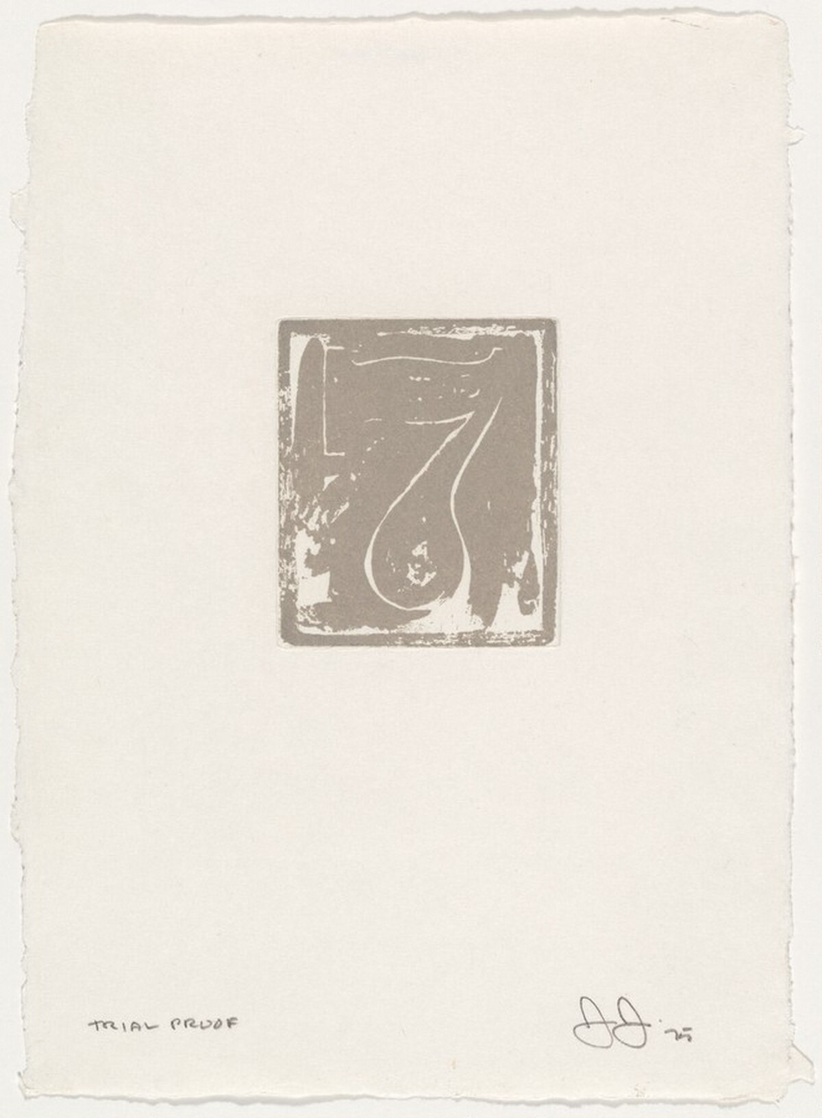 7 [trial proof] by Jasper Johns
