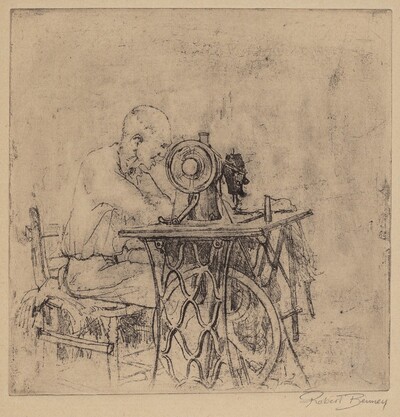 Untitled (Man at Sewing Machine)