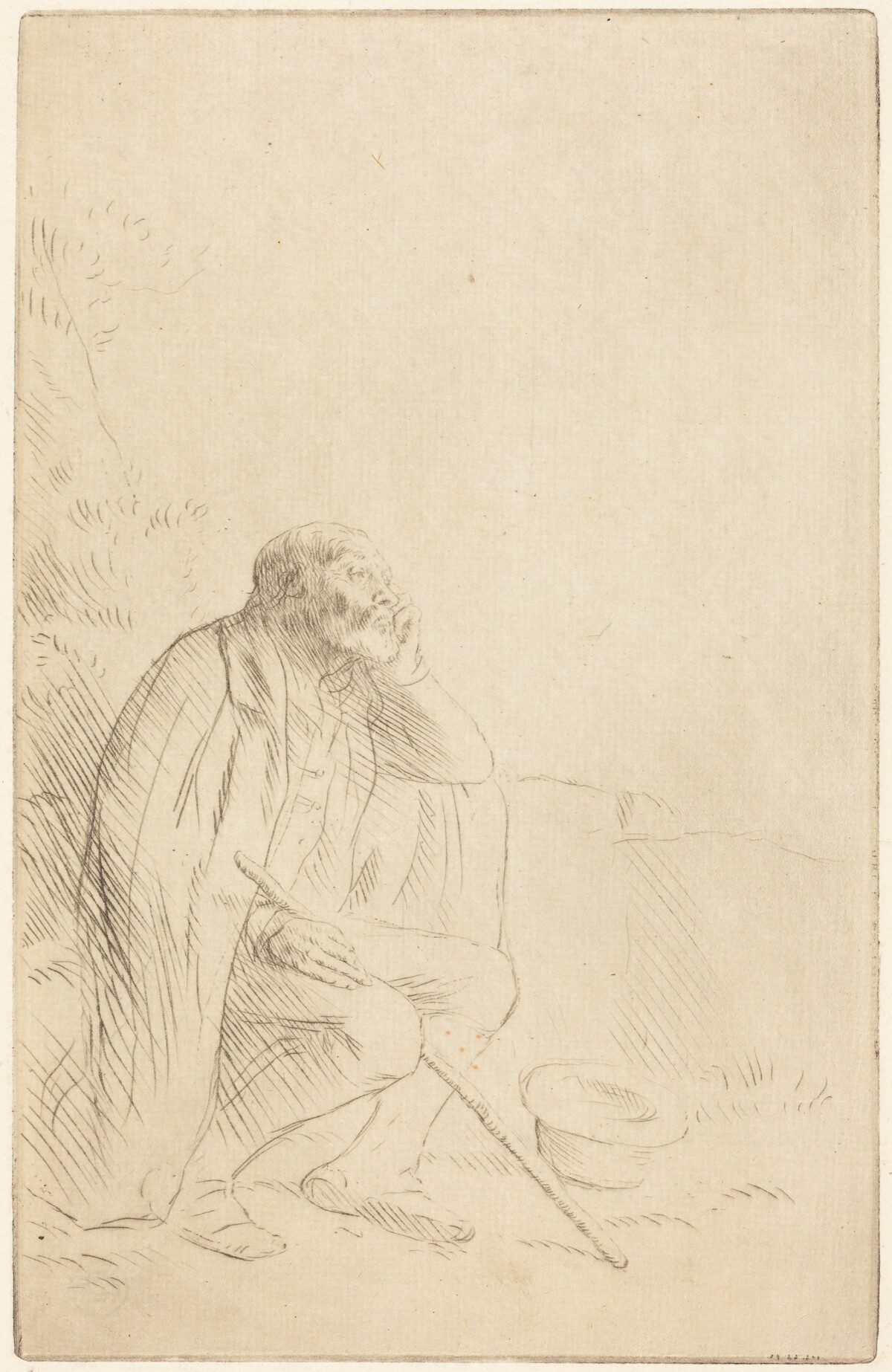 Day-dream (Le reveur) by Alphonse Legros