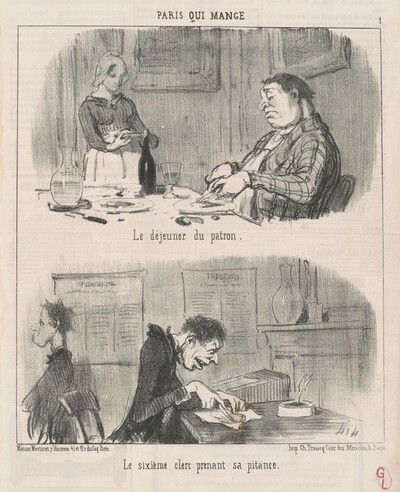 Le déjeuner du patron le sixiéme clerc ...