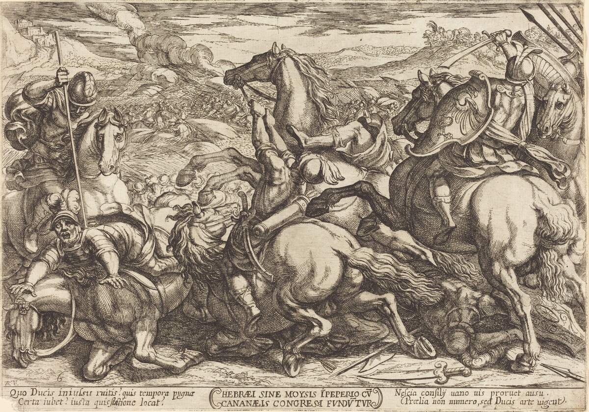 The Hebrews defeat the Canaans by Antonio Tempesta