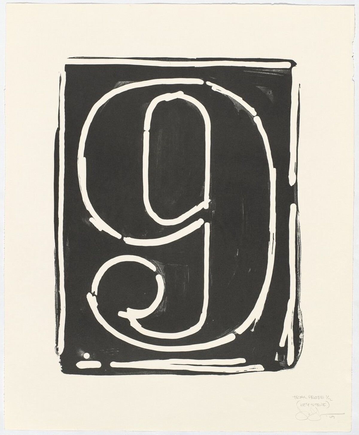 Figure 9 [trial proof] by Jasper Johns