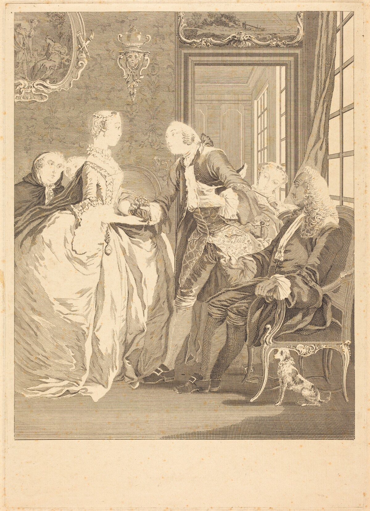 L'accord du mariage by René Gaillard after Charles Eisen