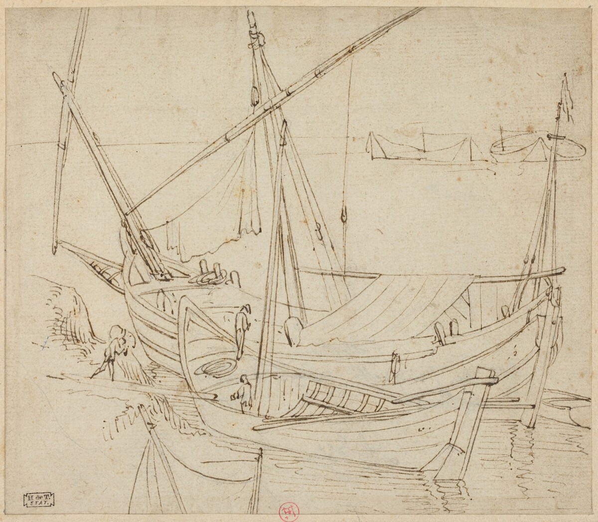 Boats by Follower of Agostino Tassi