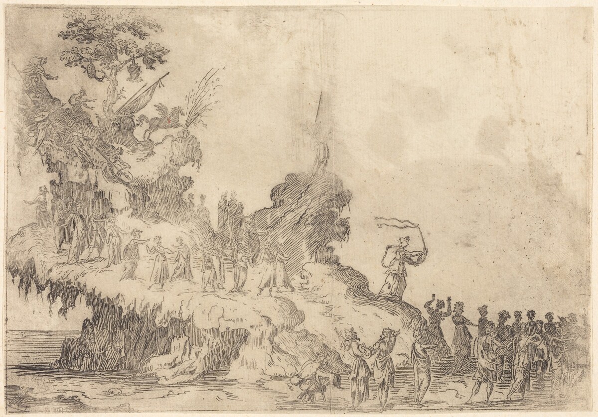 The Float of Mount Parnassus by after Jacques Callot