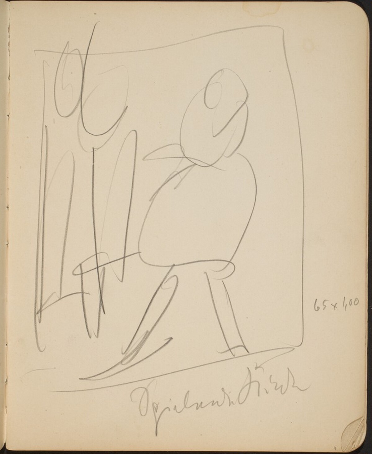 Kompositionsskizze mit zwei Figuren (Sketch with Two Figures) [p. 11] by Max Beckmann