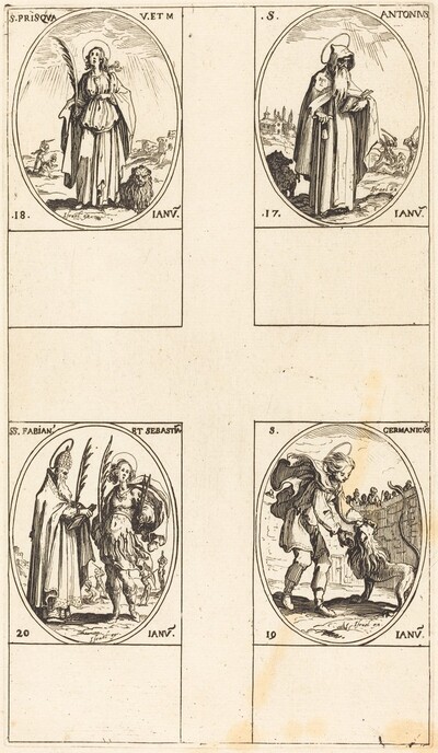 St. Anthony; St. Prisca; St. Germanicus; Sts. Fabian and Sebastian