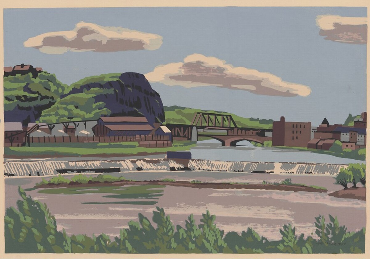 The Delaware at Easton by Max Arthur Cohn